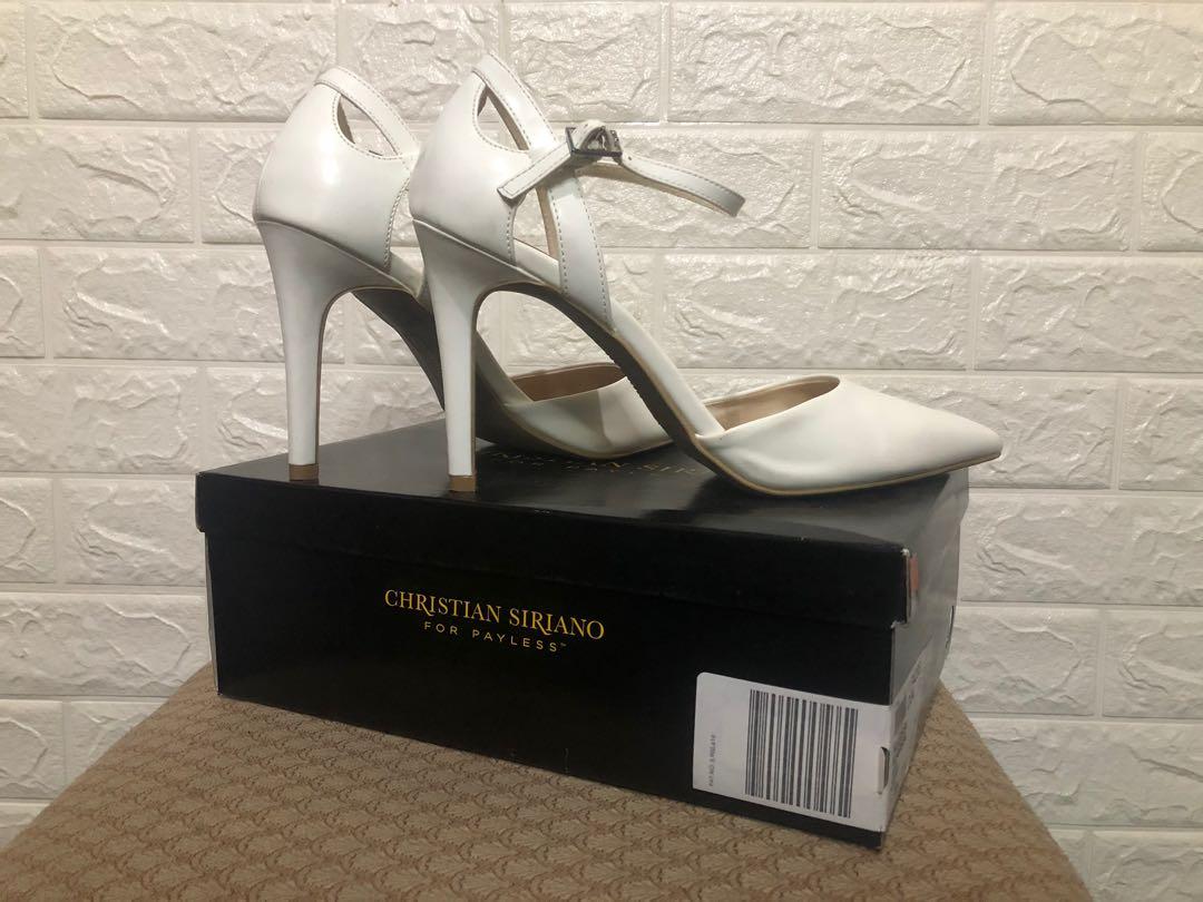 CHRISTIAN SIRIANO WHITE HEELS