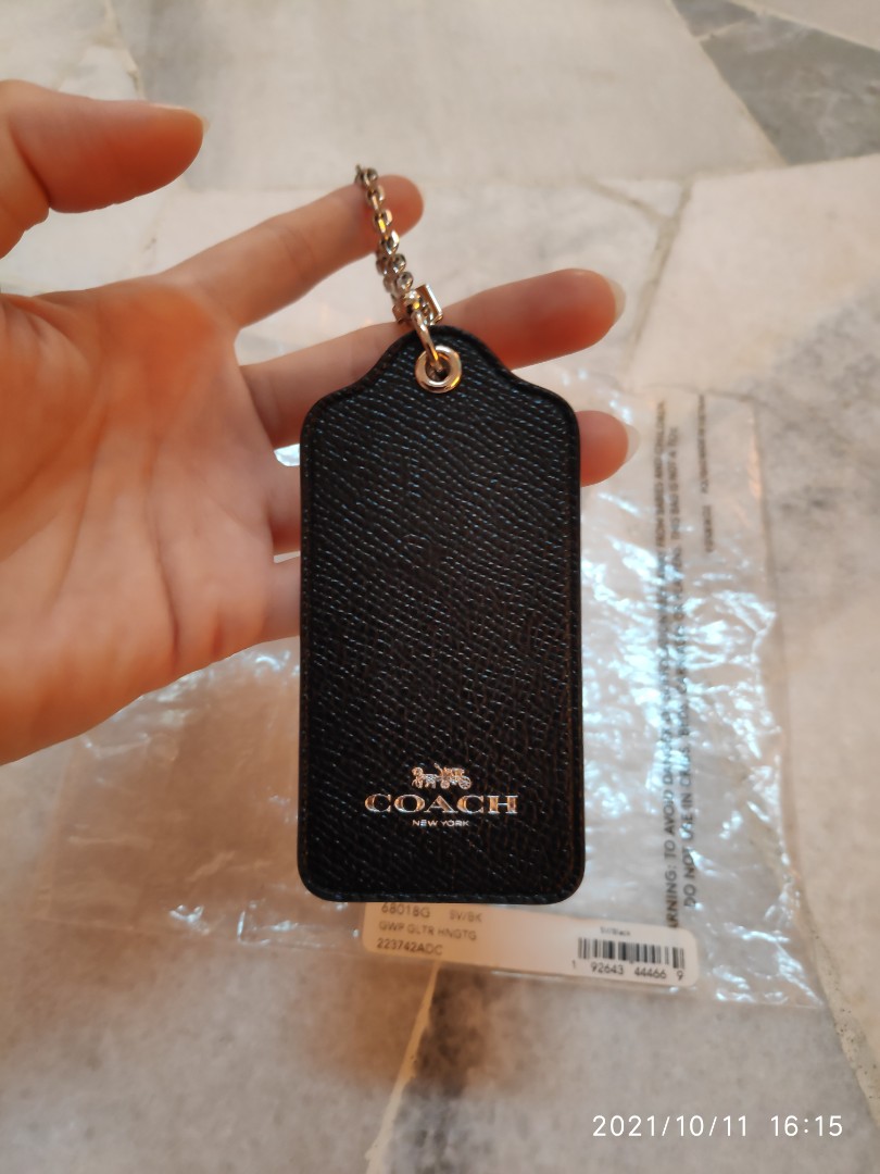 Coach large hang tag