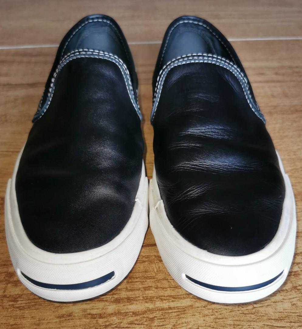 Converse jack purcell shop leather slip on