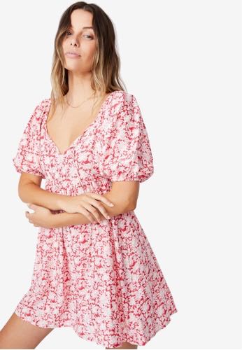 Open back shop tea dress