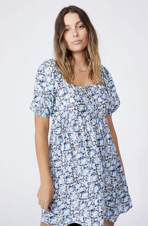 Open back top tea dress