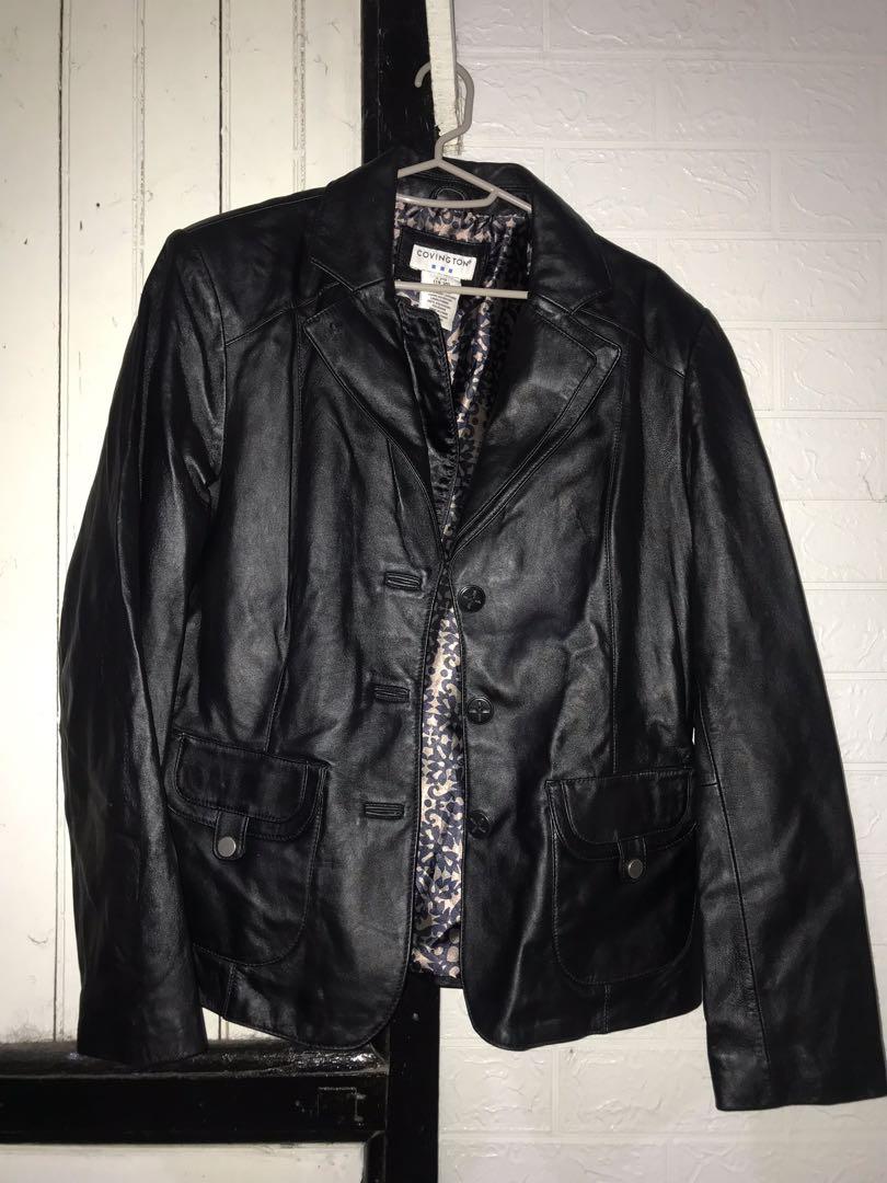 Covington leather jacket price clearance