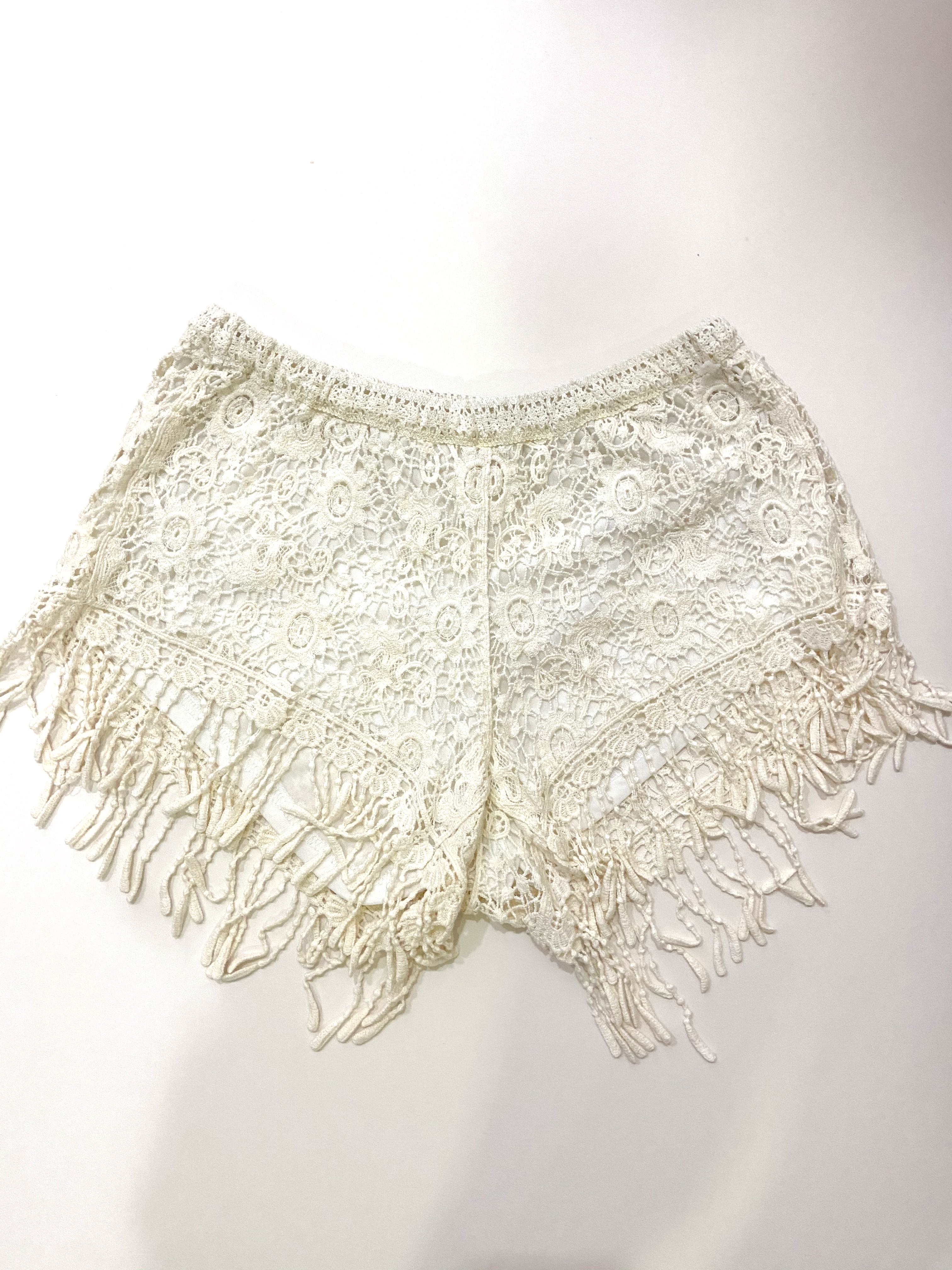 crochet beach shorts