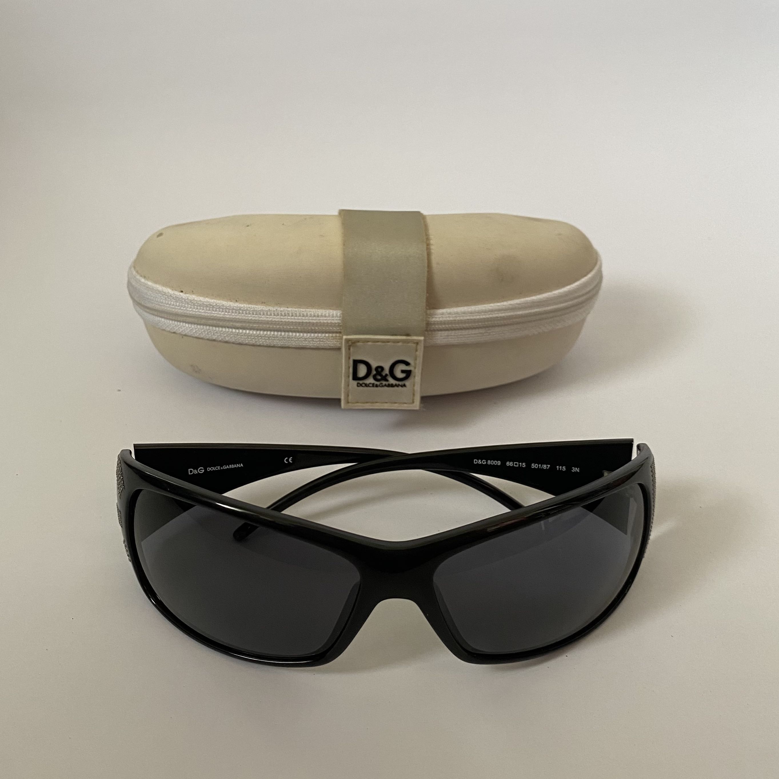 dolce and gabbana wraparound sunglasses with studs y2k, Women's Fashion,  Watches & Accessories, Sunglasses & Eyewear on Carousell
