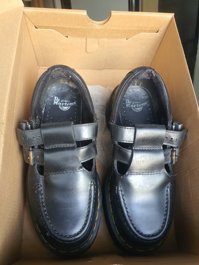 Double strap doc martens sales