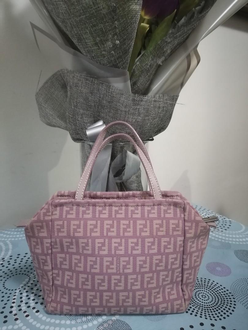 Fendi Handbag (Category: Luxury Bags & Wallets) located in Pasig City. Submitted by luxurylanne (Listing ID 1118984031, Image 1). Description: Fendi Pink Handbag 9x6 inches Very Good Outer Condition But there is a Flaw inside pls see pics.