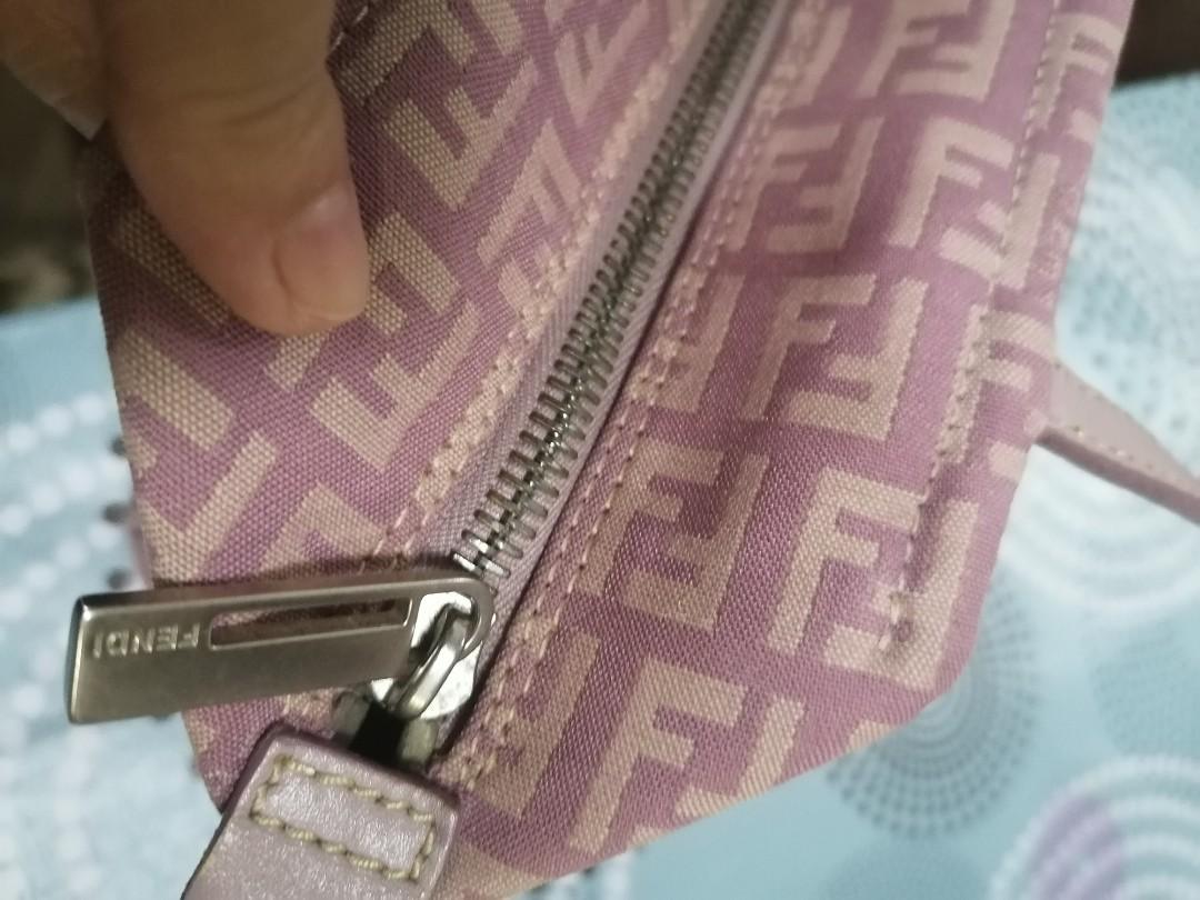 Fendi Handbag (Category: Luxury Bags & Wallets) located in Pasig City. Submitted by luxurylanne (Listing ID 1118984031, Image 2). Description: Fendi Pink Handbag 9x6 inches Very Good Outer Condition But there is a Flaw inside pls see pics.