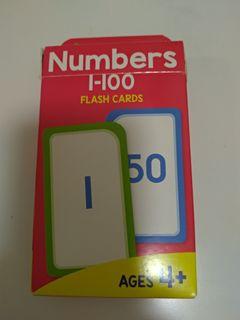 數學Flash card (Number 1 - 100)