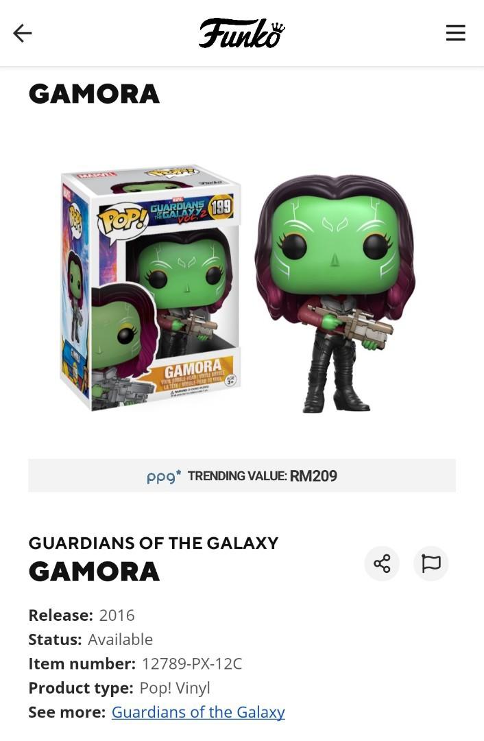 Funko pop gamora 199 sales