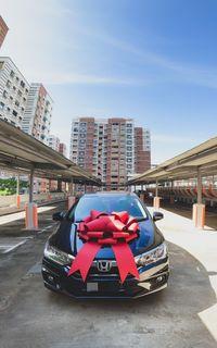Giant size bow / ribbon for car decor