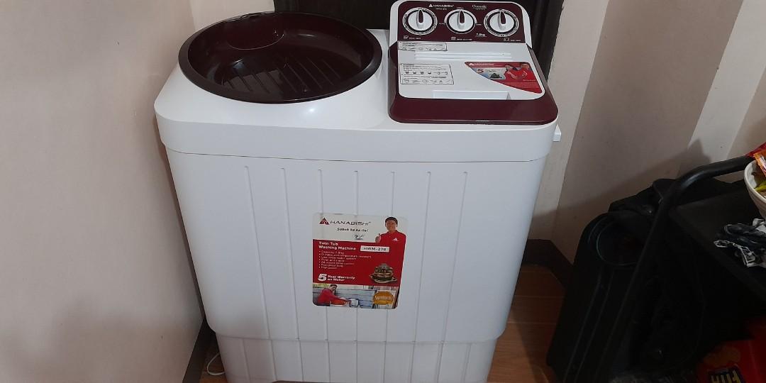 Hanabishi washing machine with dryer, TV & Home Appliances, Washing