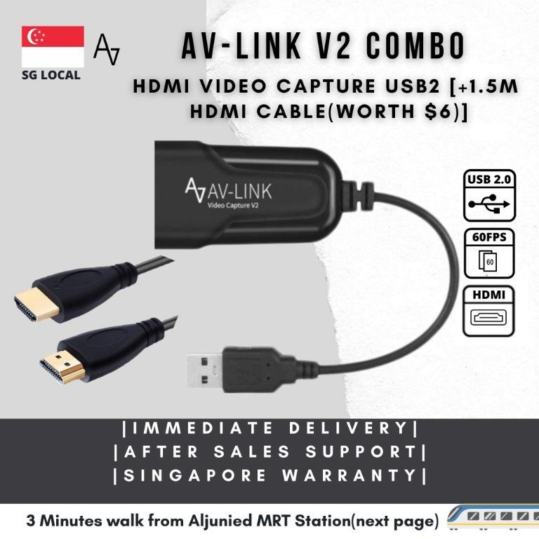 HDMI Video Capture Card AV-Link V2 COMBO [DEMO AVAILABLE AT OUR STORE ...