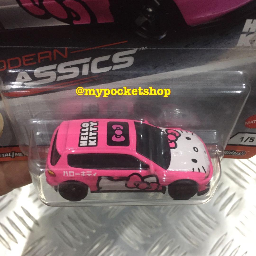 Hot Wheels Premium Hello Kitty Sanrio Honda Civic EG 1/5 minicar pink New  Japan