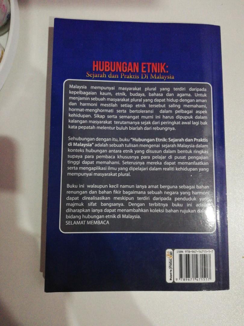 Hubungan Etnik Sejarah Praktis Di Malaysia Books Stationery Books On Carousell