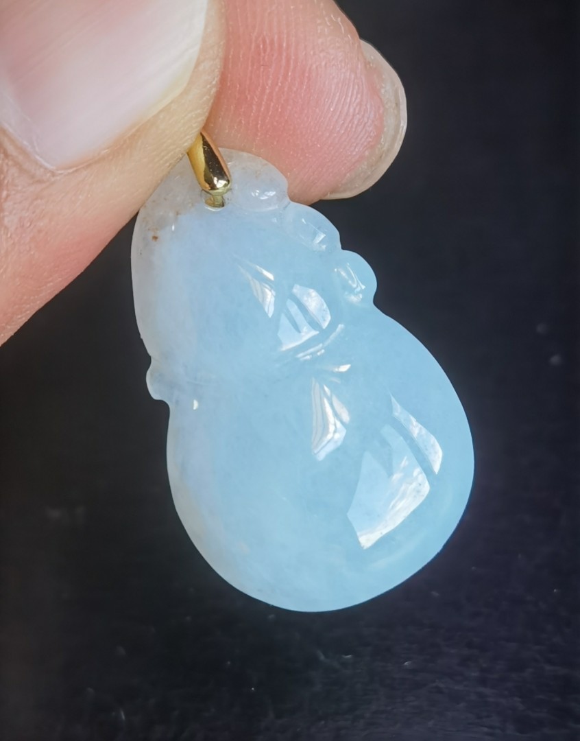 Hulu Jadeite Jade Pendant 翡翠葫芦 Women S Fashion Jewelry Organisers Precious Stones On Carousell