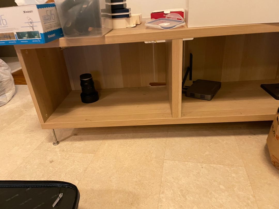 Ikea besta TV stand with legs, Furniture & Home Living, Furniture