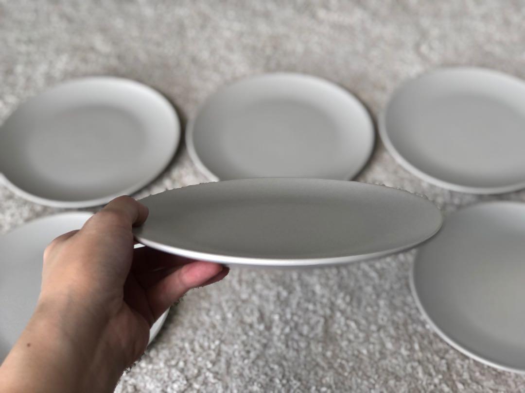 Ikea plates in grey, Furniture & Home Living, Kitchenware & Tableware