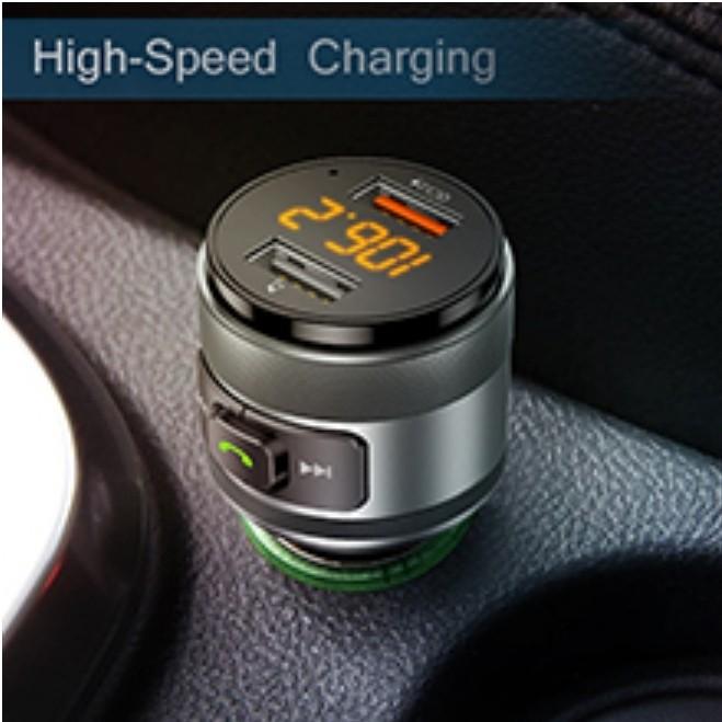 Imden bluetooth 5.0 fm transmitter for car outlet