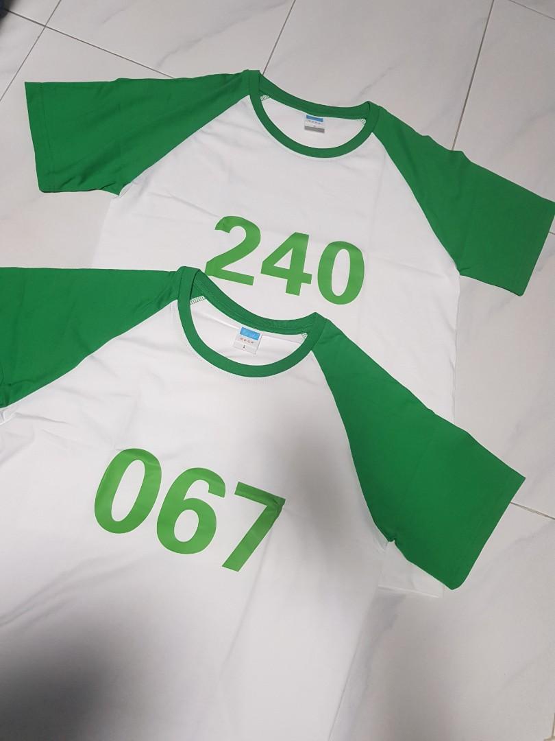 Instocks 067 tees / squid game costume alternative, Hobbies & Toys,  Memorabilia & Collectibles, Fan Merchandise on Carousell