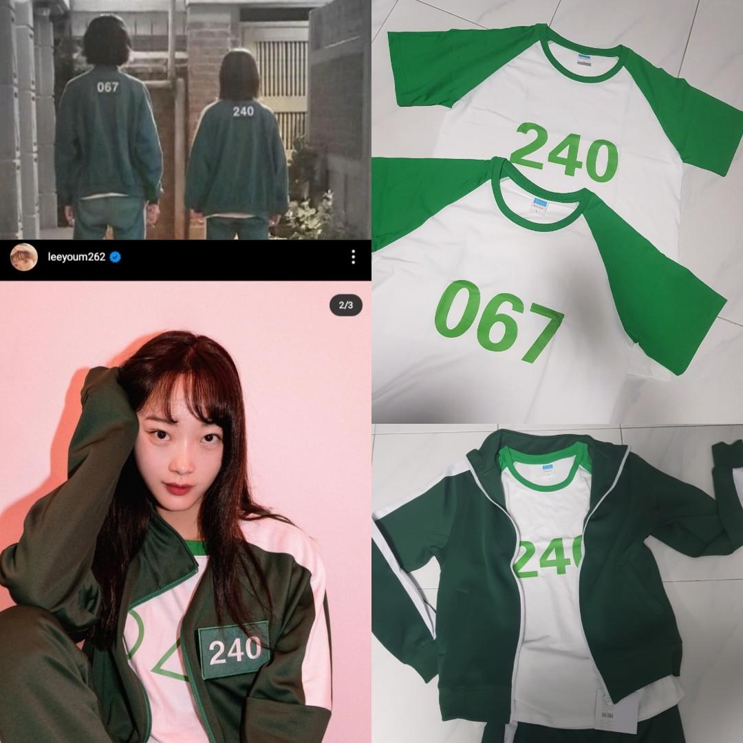 Instocks 067 tees / squid game costume alternative, Hobbies & Toys,  Memorabilia & Collectibles, Fan Merchandise on Carousell