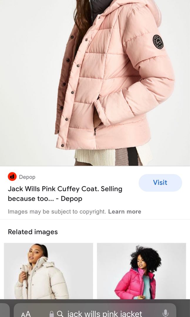 Jack wills clearance pink coat