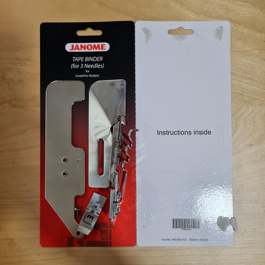 Janome CoverPro Tape Binder Set, Hobbies & Toys, Stationery & Craft