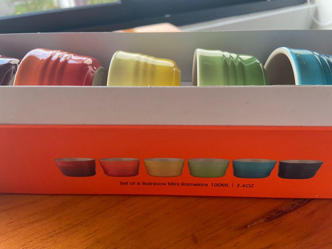 Le Creuset Mini Ramekins 100ml x 6, Furniture & Home Living