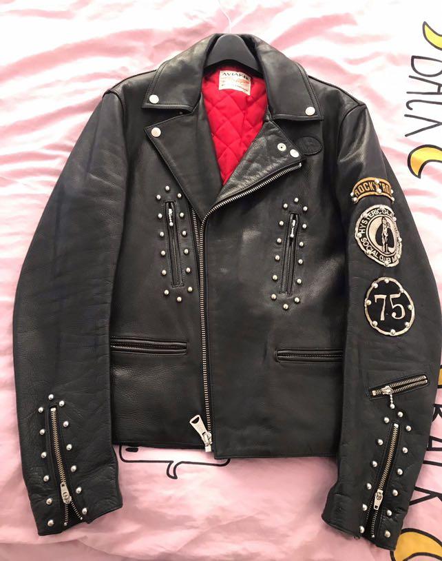 Lewis leathers x Hysteric glamour Jacket Size L 牛皮From U.K JP, 男裝, 外套及戶外衣服-  Carousell