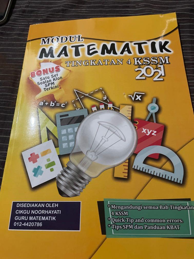 Modul Matematik Tingkatan 4 Kssm 2021 Hobbies Toys Books Magazines Children S Books On Carousell