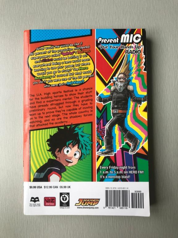 My Hero Academia Vol. 4 (Category: Comics & Manga) located in Paranaque City. Submitted by eli_moo (Listing ID 1118846835, Image 2). Description: My Hero Academia Manga Volume 4 Like New Volumes 1-8 Sold As Set. ₱2,400 Mode of Payment: BPI or GCash Buyer pays shipping: Abest, Lalamove, Grab.