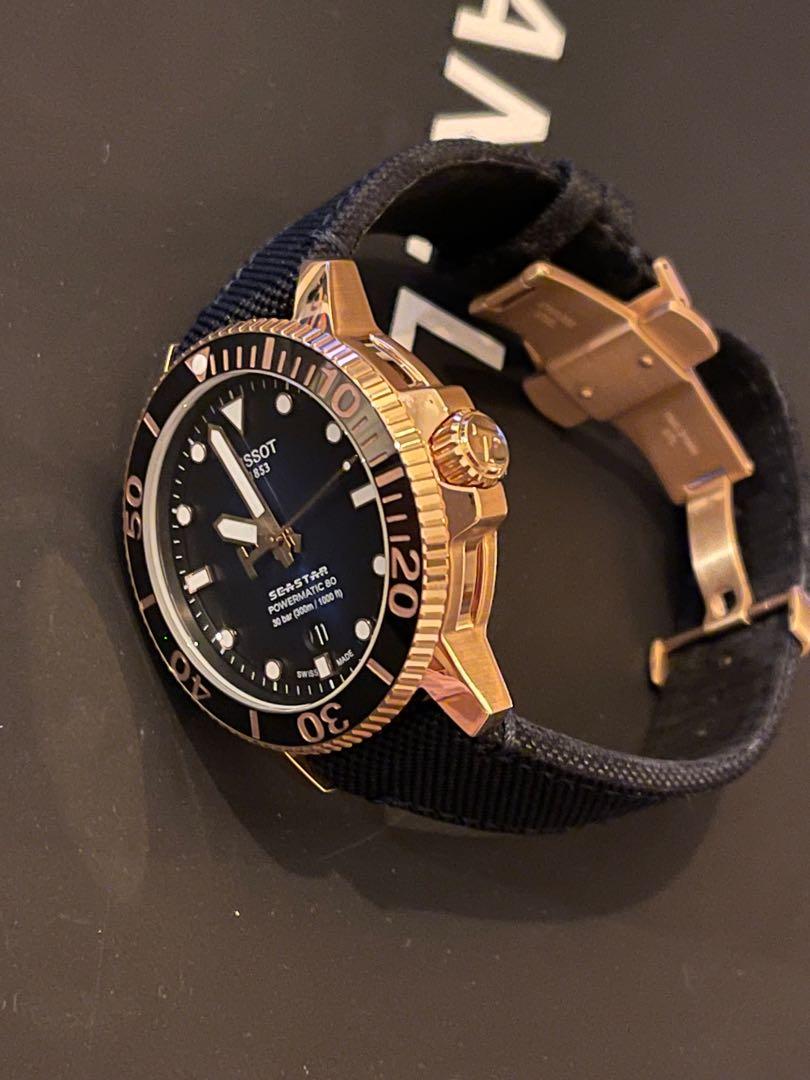 NEW MODEL 2021 TISSOT Seastar 1000 Powermatic Rose Gold