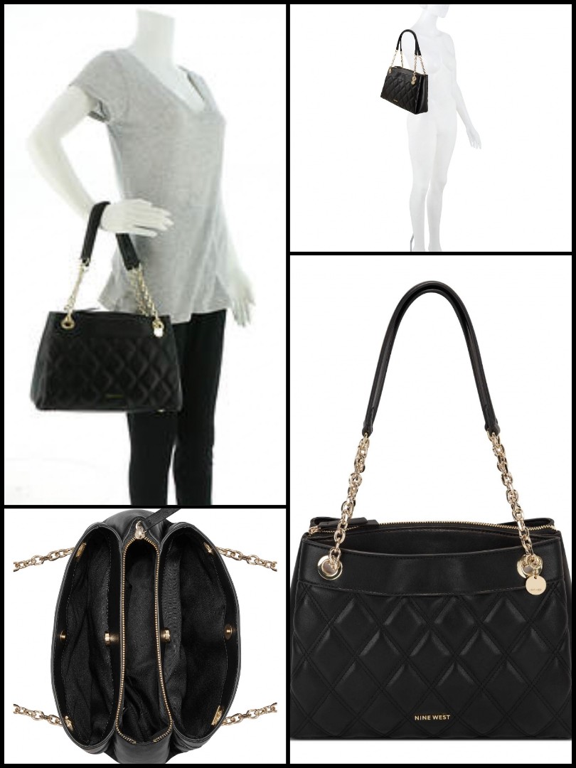 New Nine West Emerson Jet Set Satchel