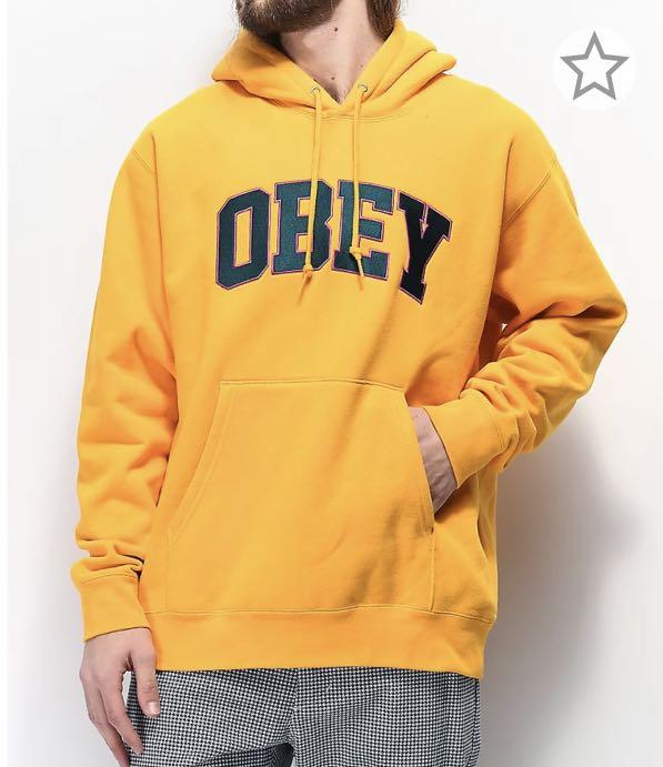 Yellow obey sweater hotsell