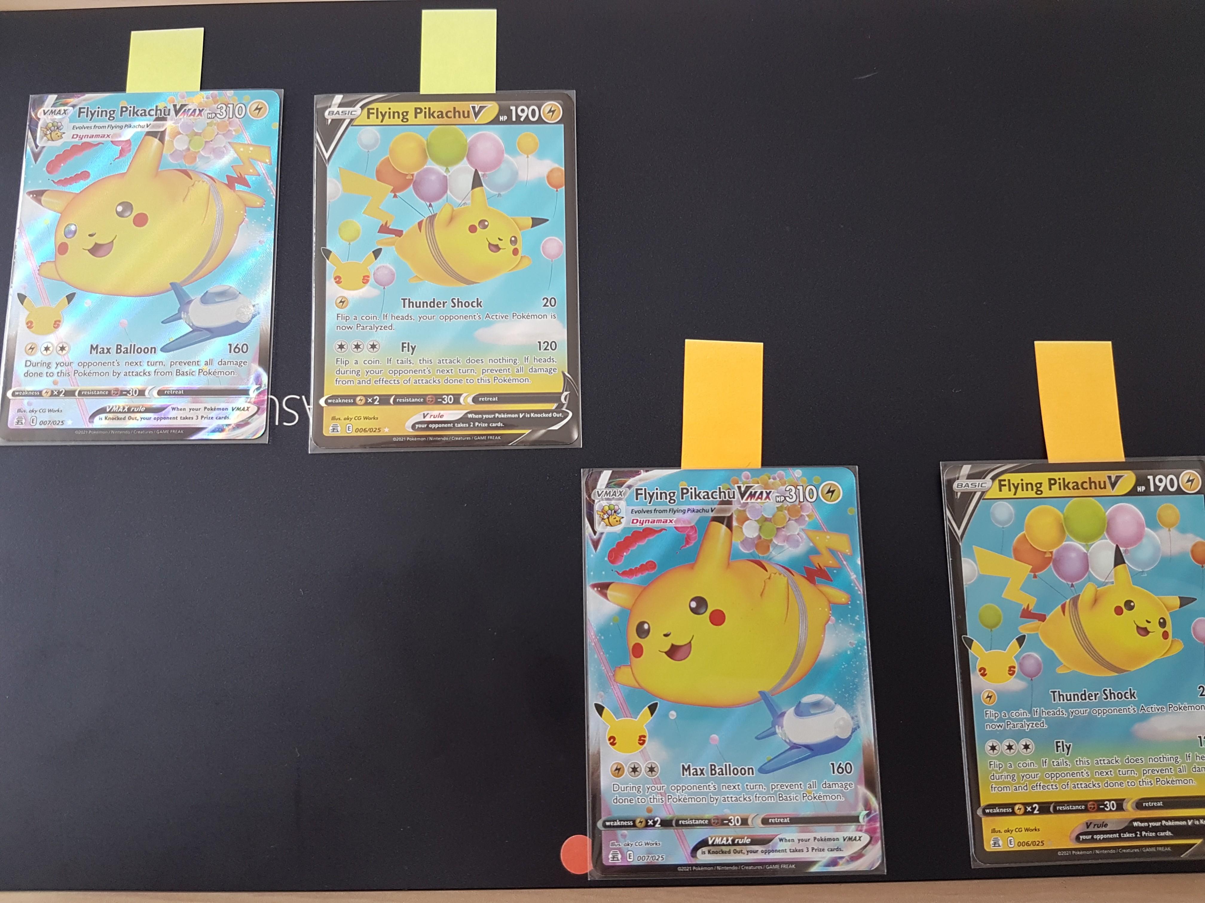 Set of 2 Flying Pikachu V & Vmax, Hobbies & Toys, Toys & Games on Carousell