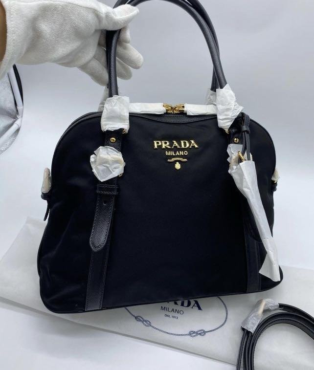 PRADA Nylon Dome Bag (Category: Luxury Bags & Wallets) located in Mandaluyong City. Submitted by shopandbuynow (Listing ID 1118897591, Image 1). Description: Brand new Italy buy.