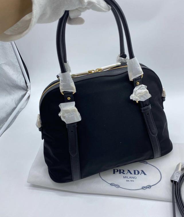 PRADA Nylon Dome Bag (Category: Luxury Bags & Wallets) located in Mandaluyong City. Submitted by shopandbuynow (Listing ID 1118897591, Image 2). Description: Brand new Italy buy.