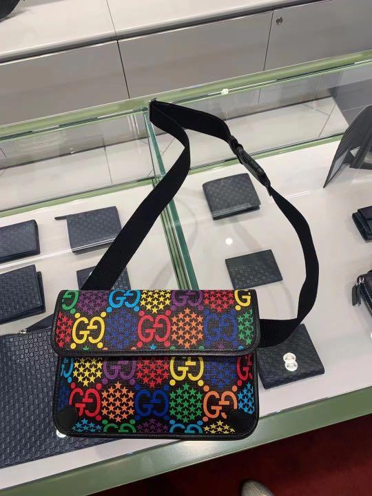 Gucci GG Psychedelic Coated Canvas Crossbody Belt Bag