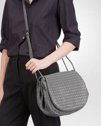 Bottega veneta intrecciato nappa crossbody sales