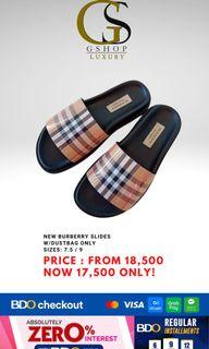 SALE ! BURBERRY SLIDES ( 7.5 / 9)