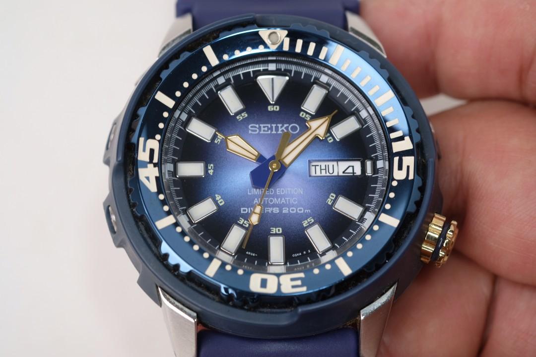 SEIKO SRP453 BLUE TUNA CAN LIMITED EDITION, Luxury, Watches on Carousell