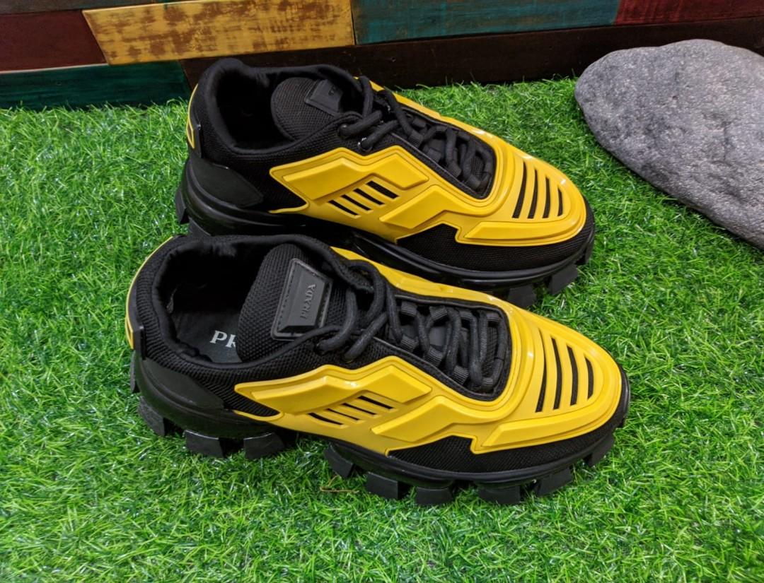 prada cloudbust black and yellow