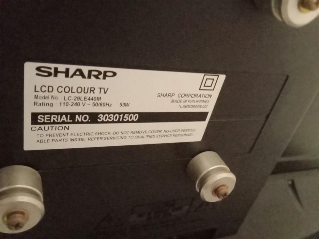 MUST GO! Sharp Aquos 32" Defective (inverted/flickering display), TV