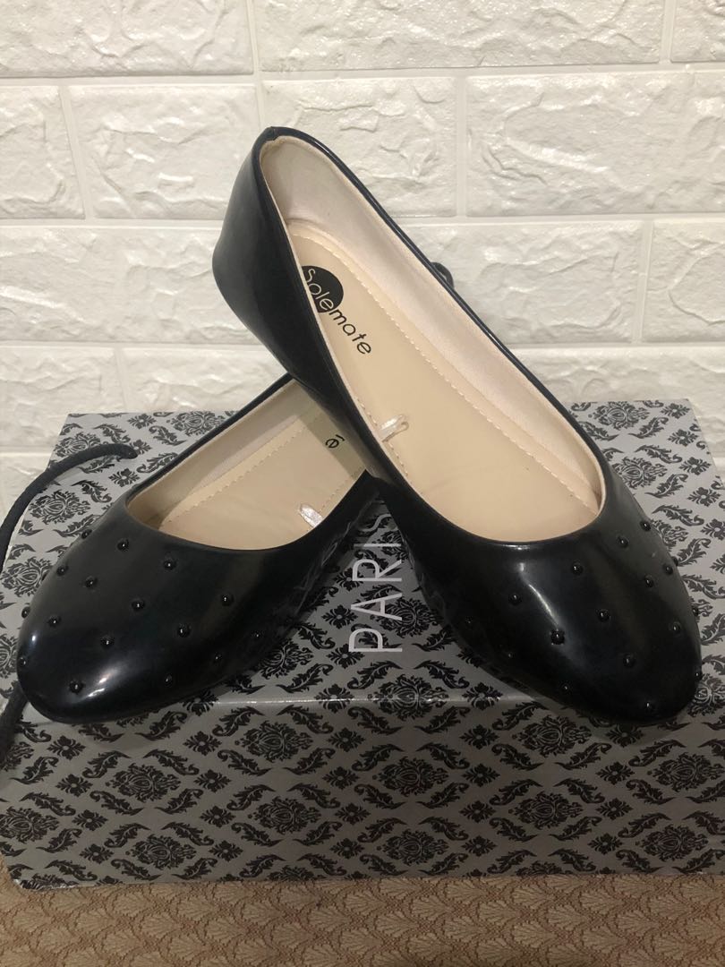 SOLEMATE BLACK DOLL SHOES