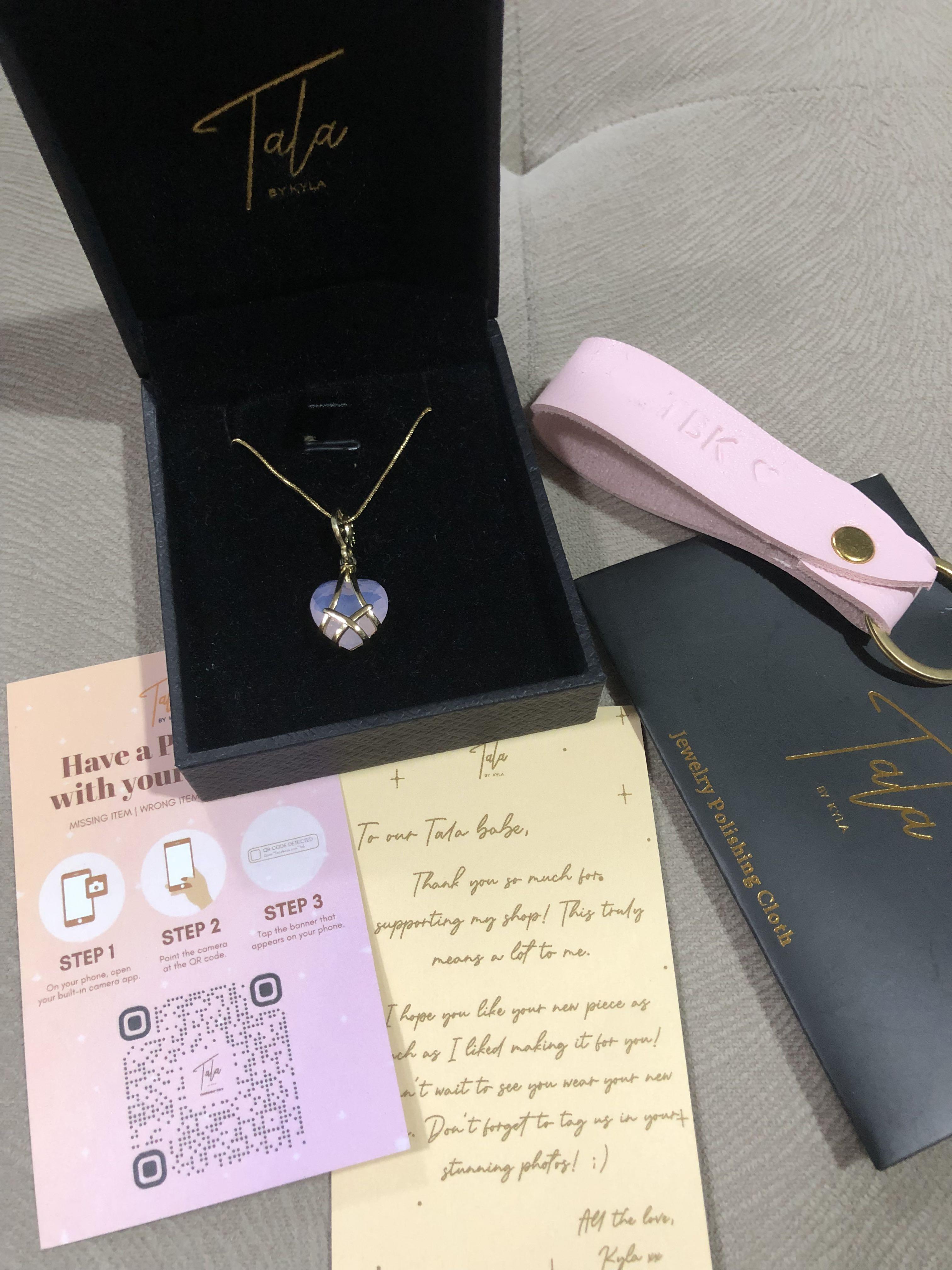 Tala by kyla online diamond heart necklace