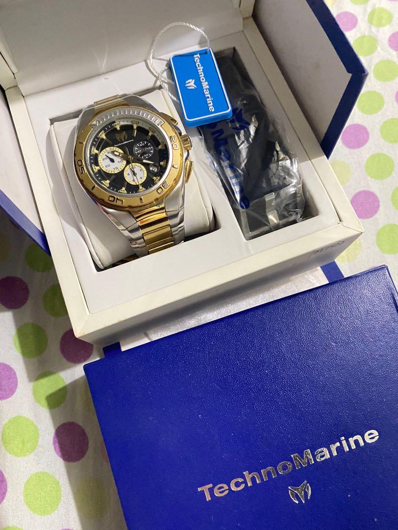 Technomarine manta with unused strap (Category: Men's Watches) located in Batangas. Submitted by hopee.haul (Listing ID 1118823763, Image 2). Description: Still in very good condition RFS: Decluttering.