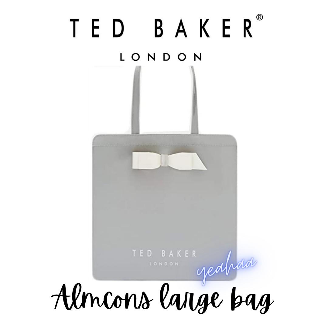 Ted Baker Almcons Large Bow Icon Bag Grey Women s Fashion Bags