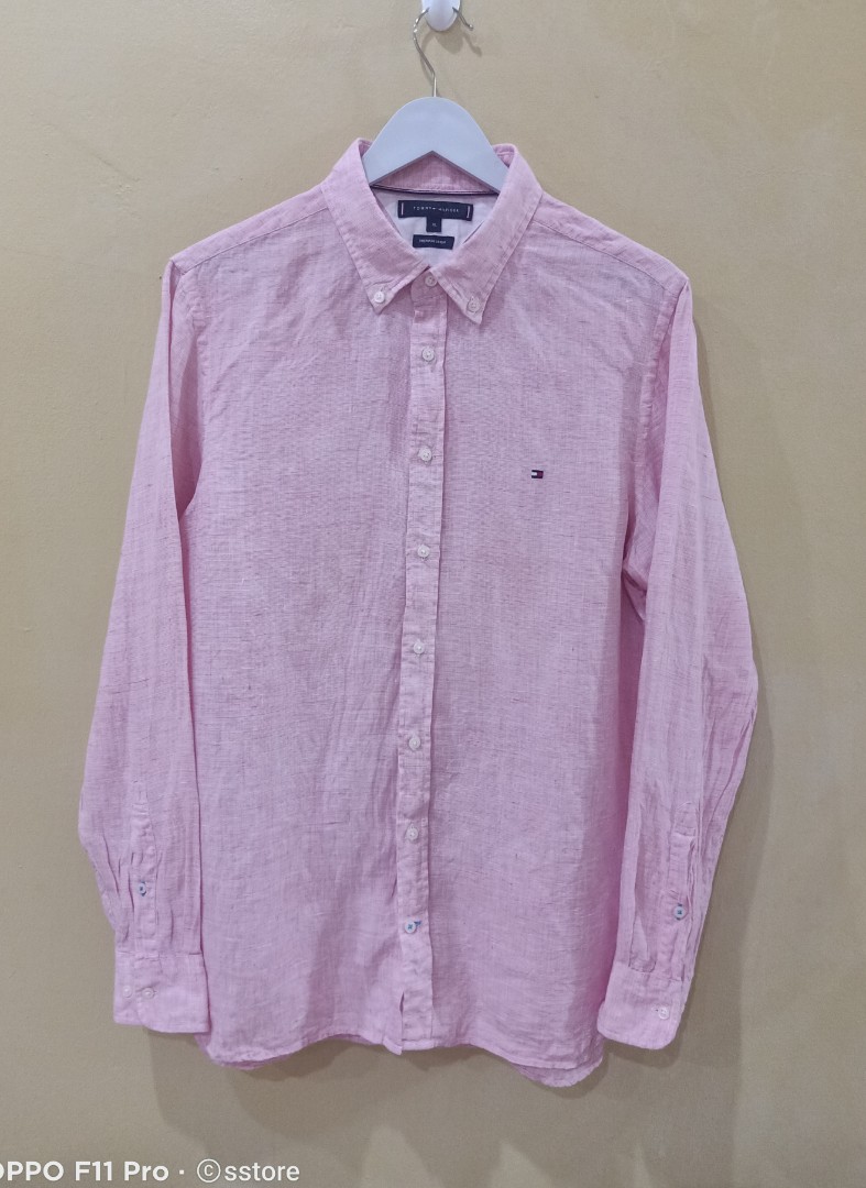 tommy hilfiger premium linen shirt