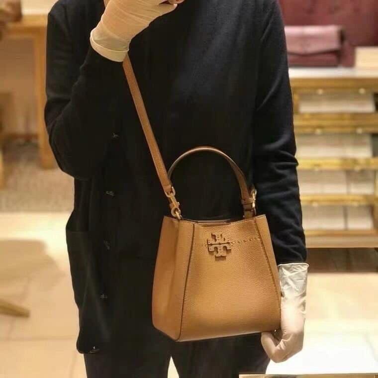 Mcgraw small leather bucket bag
