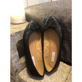 UNITED ARROWS 簡約經典款芭蕾平底鞋 黑 37號