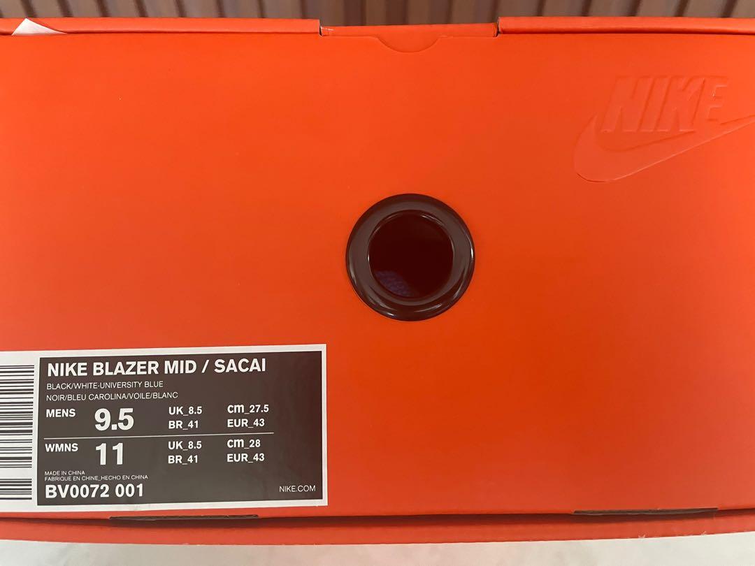 Blazer sacai on sale bleu